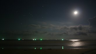 Meer bei Nacht Kunstdruck 
