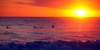 Playa Hermosa Sonnenuntergang Kunstdruck 