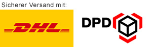 Sicherer Versand mit DHL und DPD