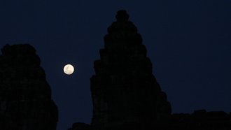 Angkor Wat Vollmond Kunstdruck